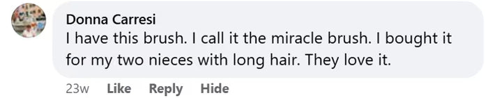 A comment from a parent